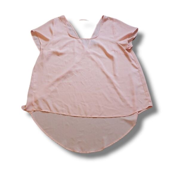 𝅺Torrid Peach High Low Hi-Lo Blouse Plus Size 2‎ - Picture 7 of 9